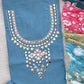 MIRROR NECK WORK SUITS WITH PATCH WORK MULMUL DUPATTA