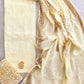 NEW LAUNCH              Aligarh Hand Embroidery Cotton Neck Work Suits with Mulmul Crosia Dupatta