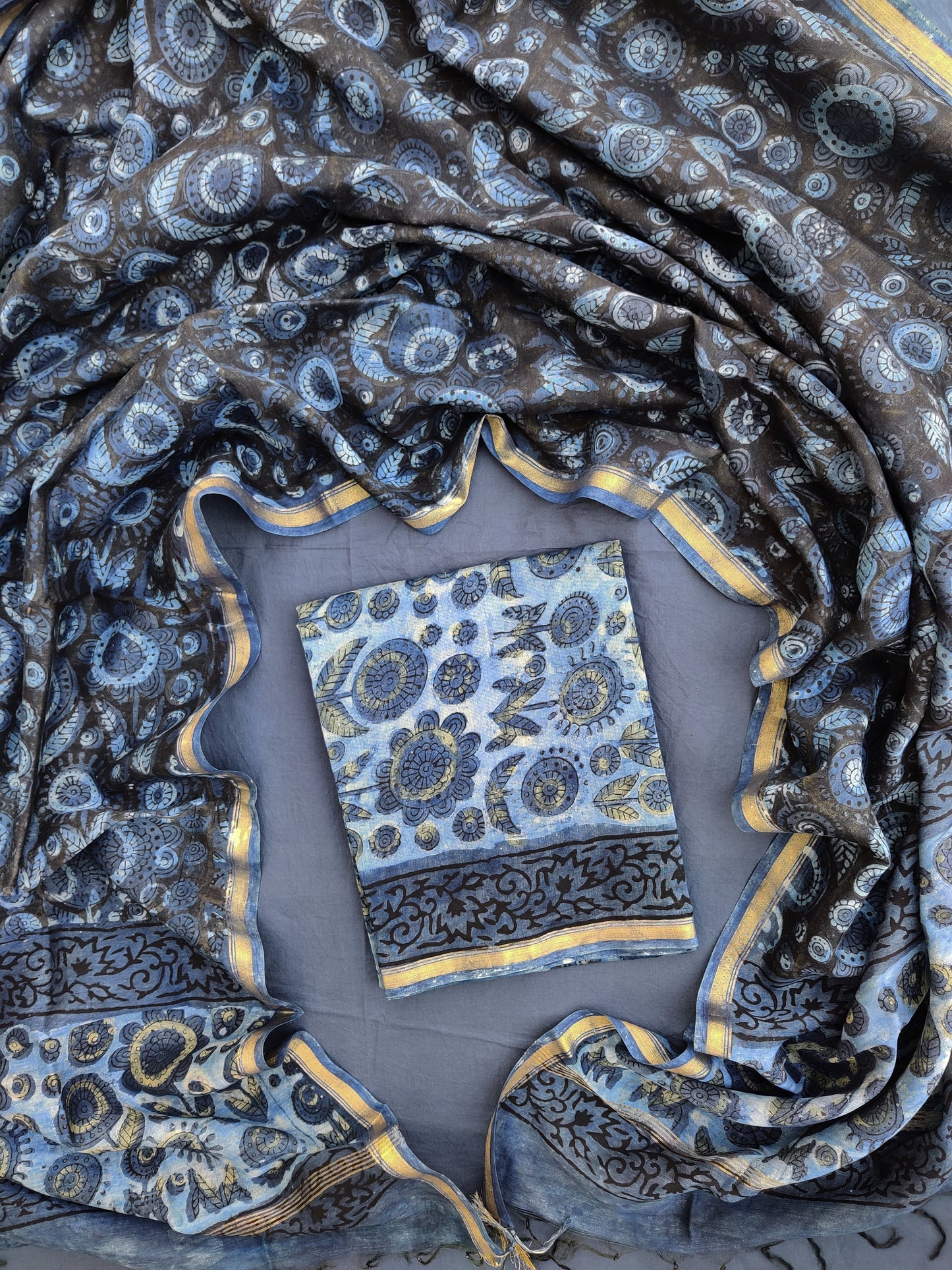 Beautiful  Vanaspati Chanderi Silk Suits with Chanderi Silk Dupatta