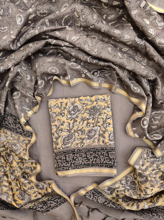 Beautiful  Vanaspati Chanderi Silk Suits with Chanderi Silk Dupatta