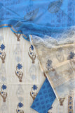 BOOTA Hand Block Printed Cotton Suit with Cotton Kota Doria dupatta