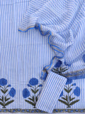 BOOTA Hand Block Printed Cotton Suit with Cotton Kota Doria dupatta
