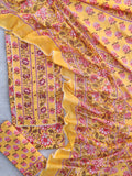 EXCLUSIVE HAND BLOCK PRINTED COTTON SUIT WITH COTTON DUPATTA