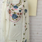 Exclusive Unstitched Cotton Neck Work Suits with Chiffon Dupatta