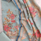Exclusive Unstitched Linen Neck Work Suits with Linen Digital Printed Dupatta