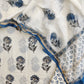 Hand Block Printed Cotton Suit with Mul Chanderi Dupatta