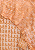 DABU Hand Block Printed Cotton Suit with Cotton Kota Doria dupatta