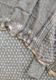 DABU Hand Block Printed Cotton Suit with Cotton Kota Doria dupatta