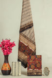 HAND BLOCK Printed Maheshwari Silk Suit with Maheshwari Silk Dupatta