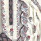 ELEGANT COTTON SCHIFFLI HAKUBA EMBROIDERY MUGHAL BUTA NECK WORK SUIT SET WITH MULMUL DUPATTA