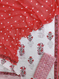 Hand Block Printed Cotton Suits with Mulmul Bandhej Dupatta