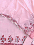 Hand Block Printed Cotton Suit with Mul Chanderi Dupatta