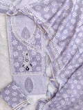 EXCLUSIVE HAND BLOCK PRINTED COTTON SUIT WITH COTTON DUPATTA