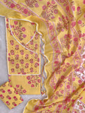 EXCLUSIVE HAND BLOCK PRINTED COTTON SUIT WITH COTTON DUPATTA