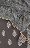 Hand Block Printed Cotton Suit with Cotton Kota Doria dupatta