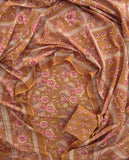 Jaipuri Printed Cotton Suit with mulmul cotton Dupatta