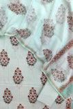 BOOTA Hand Block Printed Cotton Suit with Cotton Kota Doria dupatta