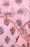 BOOTA Hand Block Printed Cotton Suit with Cotton Kota Doria dupatta