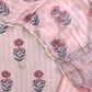 Hand Block Printed Cotton Suit with Mul Chanderi Dupatta
