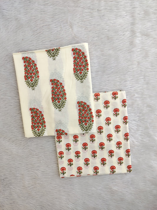 Jaipuri Printed Cotton Combo Set 2.5 Mtr each