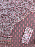 Handloom Weave Ikat Suit with Kota Doria Dupatta