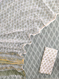 Handloom Weave Ikat Suit with Kota Doria Dupatta