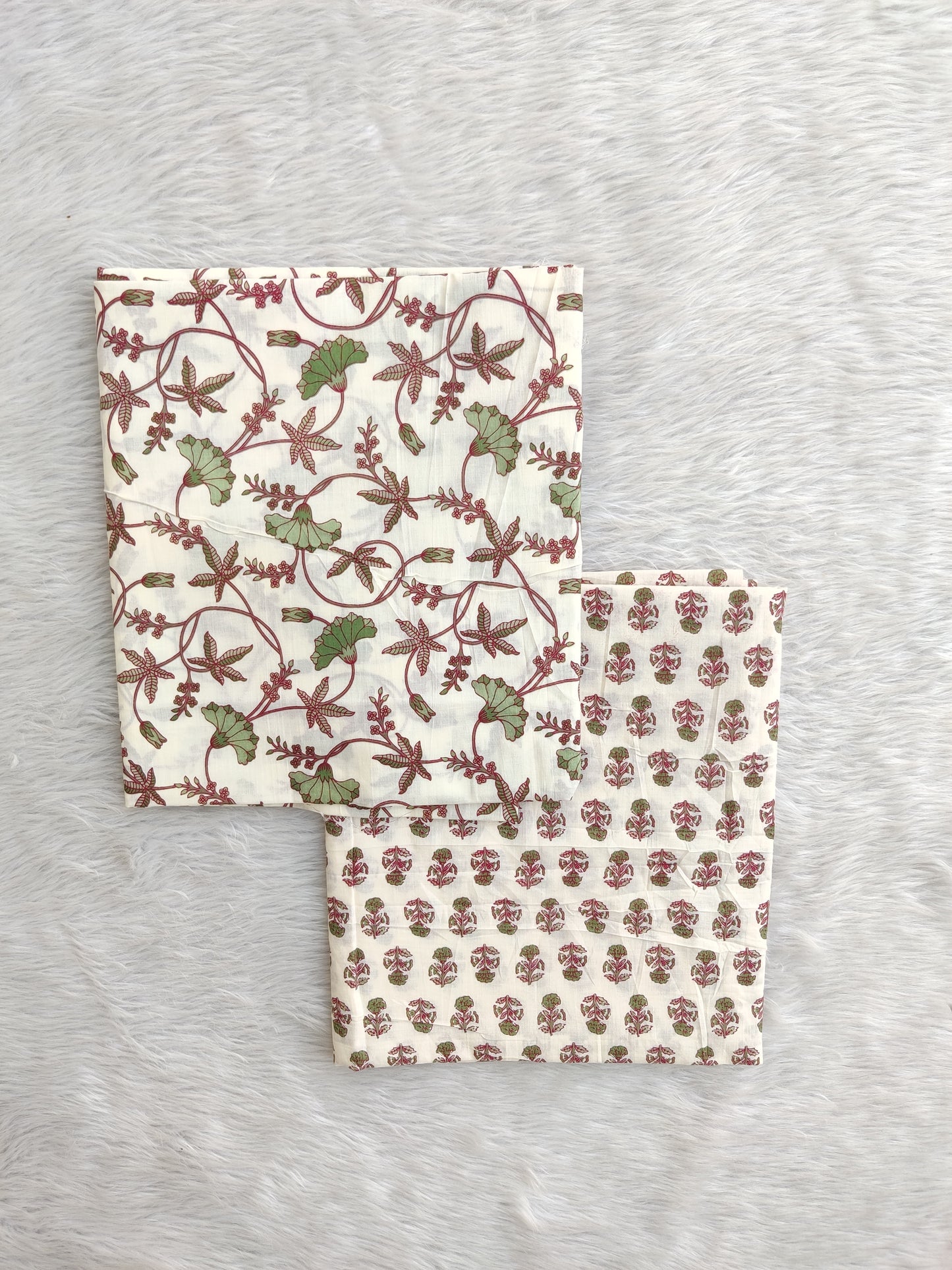 Jaipuri Printed Cotton Combo Set 2.5 Mtr each