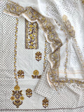 BOOTA Hand Block Printed Cotton Suit with Cotton Kota Doria dupatta