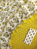 Schiffli Suit with Mulmul Dupatta