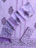 Hand Block Printed Cotton Schiffli Suit with Kota Doria Dupatta