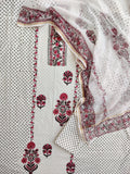 PANEL Hand Block Printed Cotton Suit with Cotton Kota Doria dupatta