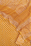 Polka Dot Wax Batik Cotton Suit with Cotton Kota Doria dupatta