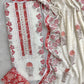 Exclusive Unstitched Cotton Suit with Mulmul Embroidery Dupatta