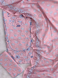 EXCLUSIVE HAND BLOCK PRINTED COTTON SUIT WITH COTTON DUPATTA