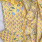 EXCLUSIVE HAND BLOCK PRINTED COTTON SUIT WITH COTTON DUPATTA