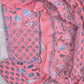 EXCLUSIVE HAND BLOCK PRINTED COTTON SUIT WITH COTTON DUPATTA