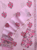 Hand Block Printed Cotton Schiffli Suit with Kota Doria Dupatta