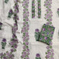 Exclusive Unstitched Cotton Suit with Mulmul Embroidery Dupatta