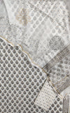 KHADI GOLD Hand Block Printed Cotton Suit with Cotton Kota Doria dupatta