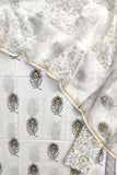 KHADI GOLD Hand Block Printed Cotton Suit with Cotton Kota Doria dupatta