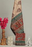 HAND BLOCK PRINTED MAHESHWARI SILK SUIT WITH MAHESHWARI SILK DUPATTA