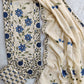 Exclusive Unstitched Cotton Neck Work Suits with Mulmul Embroidery Dupatta
