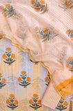 BOOTA Hand Block Printed Cotton Suit with Cotton Kota Doria dupatta