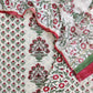 Hand Block Printed Cotton Suit with Mul Chanderi Dupatta