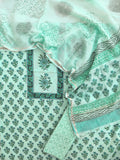 PANEL Hand Block Printed Cotton Suit with Cotton Kota Doria dupatta
