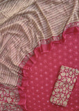 Schiffli Suit with Mulmul Dupatta