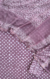 POLKA DOT Cotton Suit with Cotton Kota Doria Dupatta
