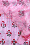 Hand Block Printed Cotton Suit with Cotton Kota Doria dupatta