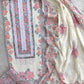 Exclusive Unstitched Cotton Suit with Mulmul Embroidery Dupatta