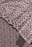 (SALE) Ajrakh Printed Cotton Suit with Cotton Kota Doria dupatta